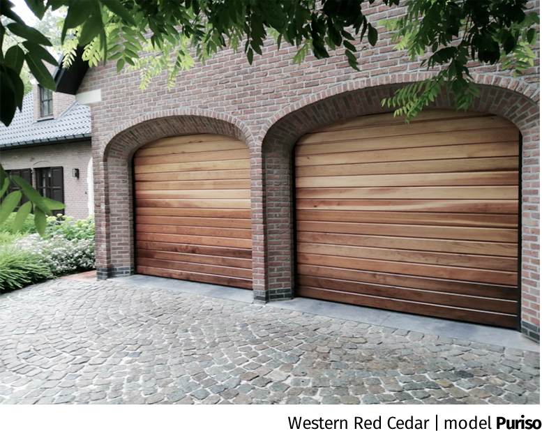 deur garagedeur zuid - Houten Sectionall Garagepoorten